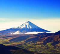 Cotopaxi vulcano close to Quito in Ecuador